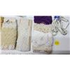 Image 3 : Box of vintage ribbon, trim, and crocheted lace