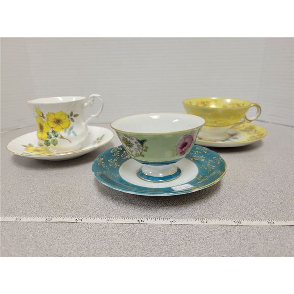 Lot of cups and saucers (3)