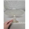 Image 3 : Harp pedestal cake plate, Jeanette Glass