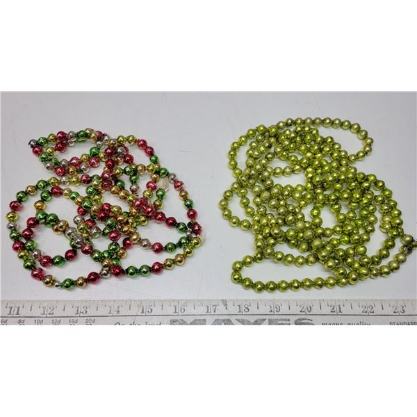 Vintage glass bead chains (2)