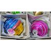 Image 4 : Shiney brite box with 6 assorted glass ornaments