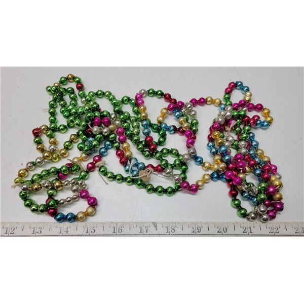 Vintage glass bead chains