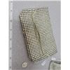 Image 2 : Vintage Rhinestone clutch and Sterling mesh purse, made in Australia