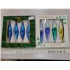 Image 1 : Two boxes of teardrop Christmas ornaments