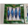 Image 2 : Two boxes of teardrop Christmas ornaments