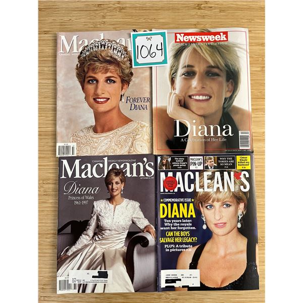 Princess Diana magazines  (4)