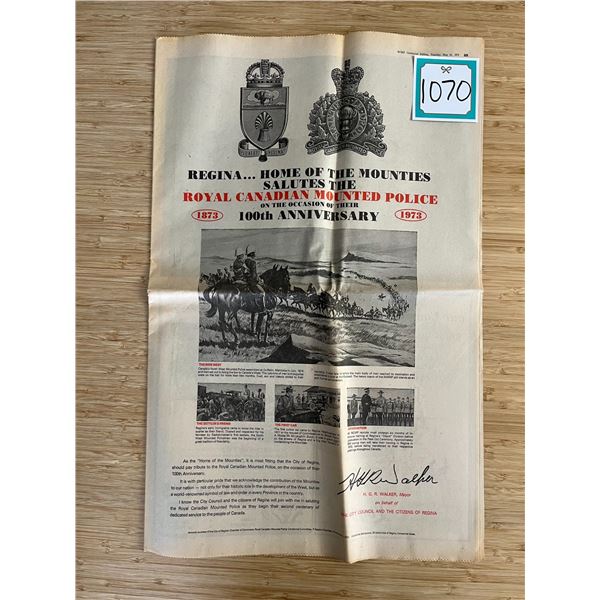 RCMP Centennial Special LeaderPost edition from 1973