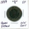 Image 1 : 1859 Low 9 Victoria Once Cent