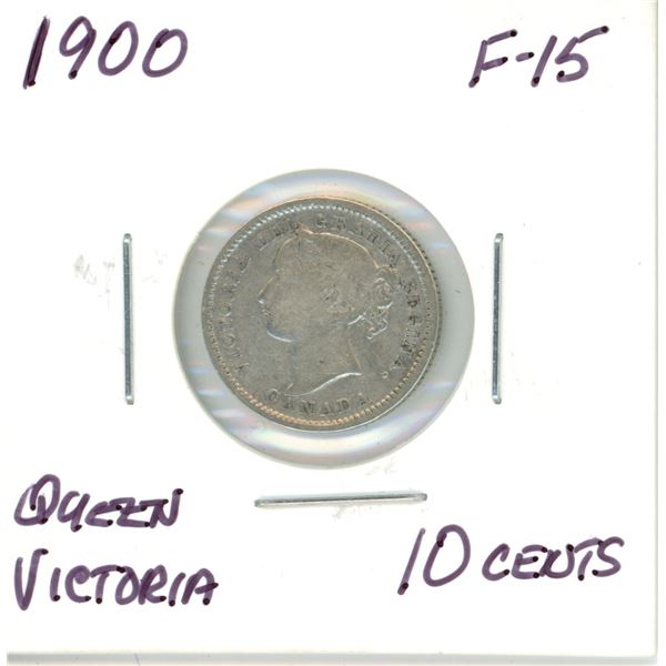 1900 Queen Victoria 10 Cents