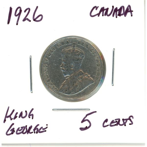 1926 Canada Five Cent