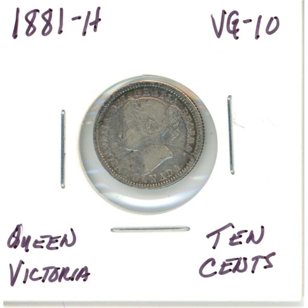 1881-h Victoria Ten Cents