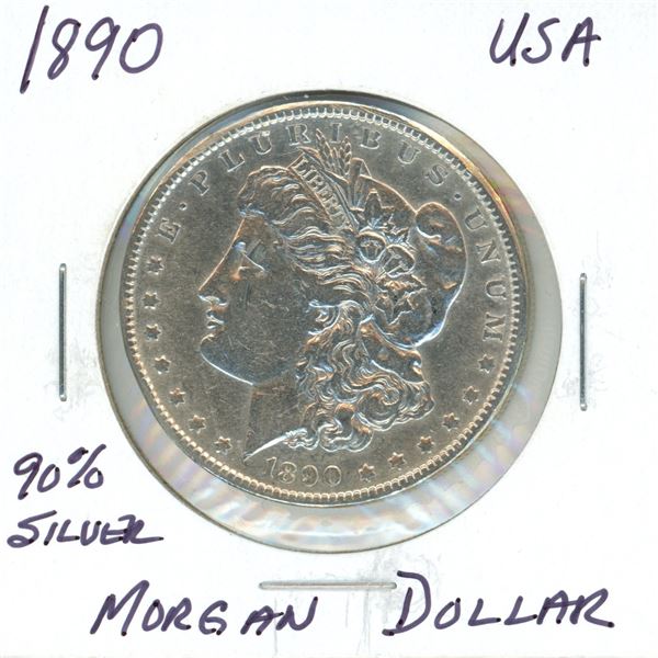 1890 90% Silver Morgan Dollar