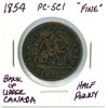 Image 1 : 1854 Bank of Upper Canada Half Penny