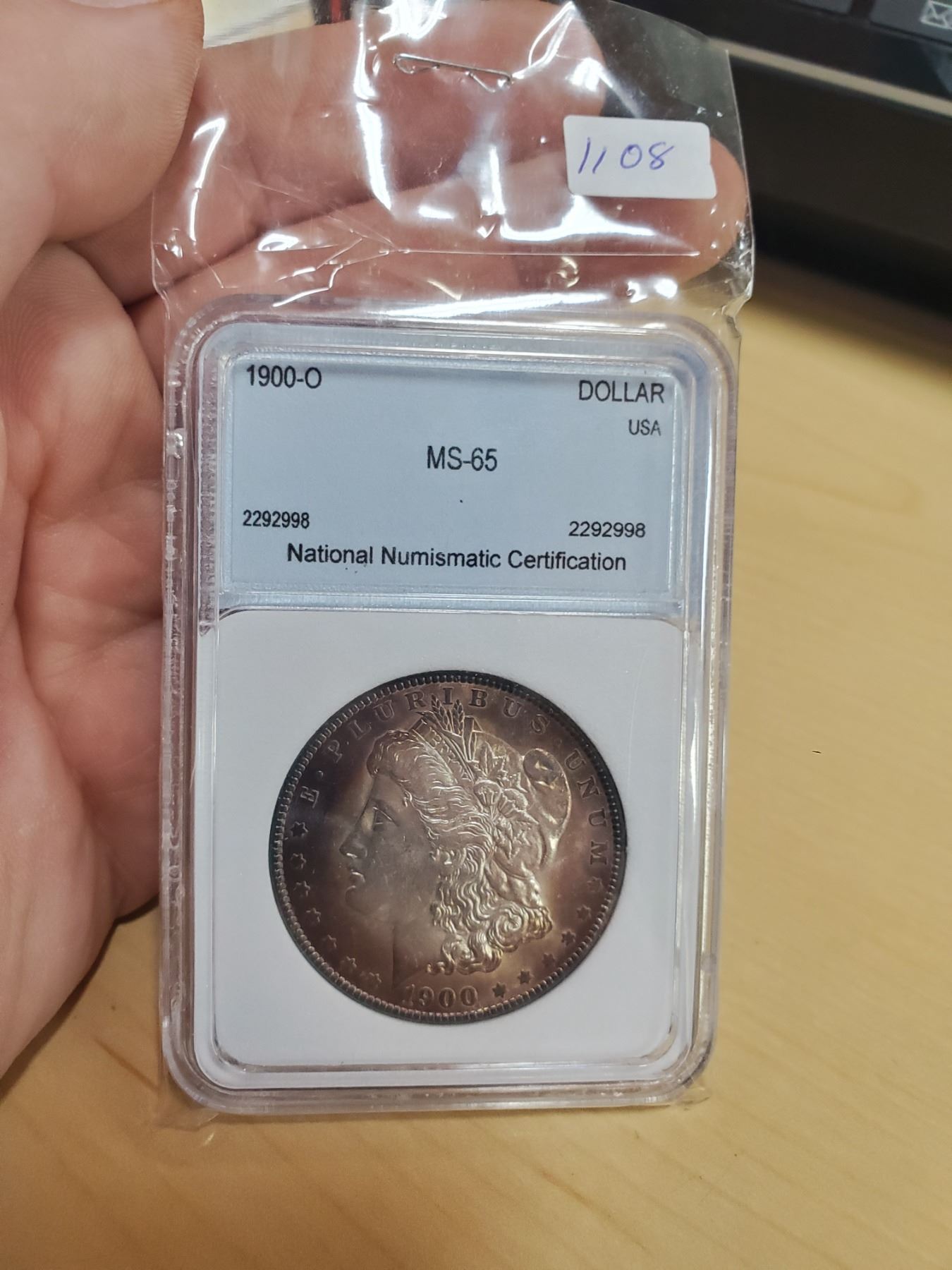 1900-0 Graded ms-65 Morgan Silver Dollar - Schmalz Auctions