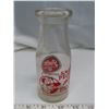 Image 2 : Palm dairies milk bottle 6" tall green + red palm trees