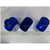 Image 3 : 3x Cobalt blue bottles