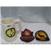 Image 1 : 2x Sask wildlife Federation patches with Beer mug wild life federation 1978