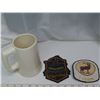 Image 2 : 2x Sask wildlife Federation patches with Beer mug wild life federation 1978