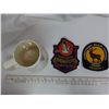 Image 3 : 2x Sask wildlife Federation patches with Beer mug wild life federation 1978