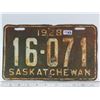 Image 1 : 1928 Sask License plate