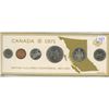 Image 1 : 1971 Year Set. 6-coin set that includes British Columbia Centennial Dollar.