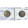 Image 1 : Lot of 2 World War I France Silver Francs. Includes 1915 & 1916. Both coins grade AU-50.