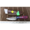 Image 1 : Damascus Steel Knife W/ Sheath