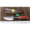 Image 1 : Damascus Steel Knife W/ Sheath