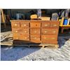 Image 1 : 9 drawer dresser 58 x 30 x 17"
