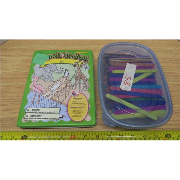 Magnetic Zoo Creations + Craft Sticks