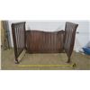 Image 1 : Solid Wood Crib + Matress