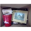 Image 2 : Box of assorted decorative Tins/pictures