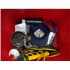 Image 2 : Tote of misc tools and supplies and storage unit