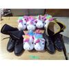 Image 1 : 3 prs of slippers ( sz 2-3, 4-5 (2)) boots size 6 X 2