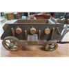 Image 5 : Vintage Intricate Wooden Cart Lamp - Needs New Wiring