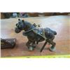 Image 4 : Yellow Mountain Pottery Horse and Plastic Horse