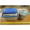 Image 1 : Coleman Personal 8 Cooler and Original 16 Bucket