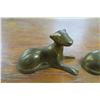 Image 2 : 2 Brass Deer Statues