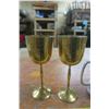 Image 2 : 2 Metal Wine Glasses and 3 Metal Beer Mugs