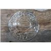 Image 3 : Clear Pressed Glass Set - 16 Large Plates, 12 Saucers and 10 Teacups