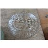 Image 6 : Clear Pressed Glass Set - 16 Large Plates, 12 Saucers and 10 Teacups