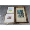 Image 1 : 3 Pictures in Frames - 12"x20", 9"x9" and 8"x10"