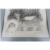 Image 2 : Grey Owl Picture in Frame - 13.5"x16"