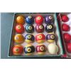 Image 2 : Pool Balls and Cue in Case