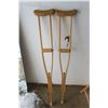 Image 1 : Pair of wooden Crutches