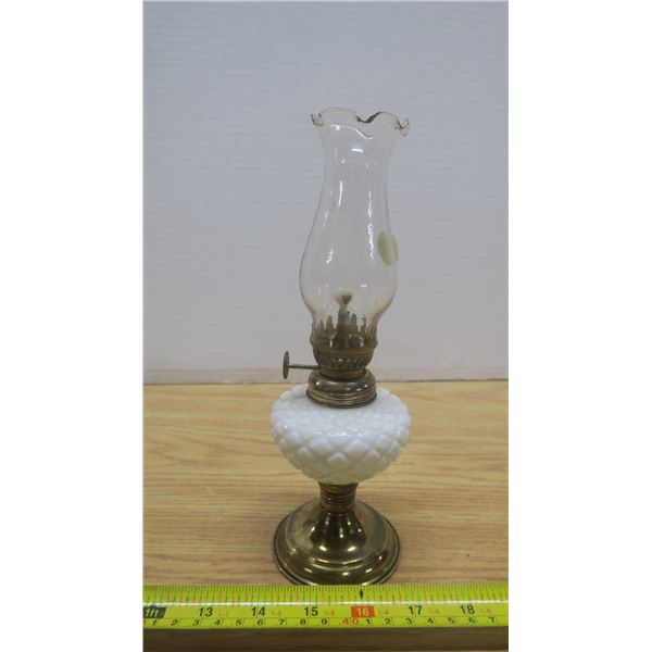 Small White Oil Lamp