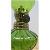 Image 2 : Green Glass Oil Lamp