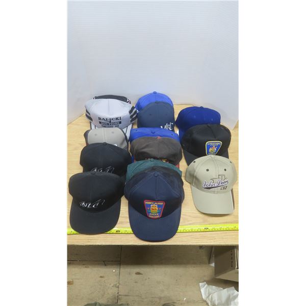 15 Ball Caps Curved Brim