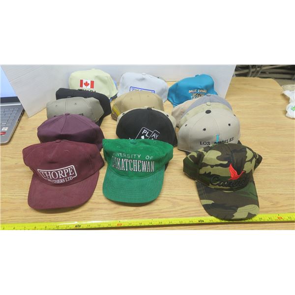 18 Ball Caps Curved Brim