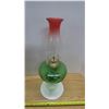 Image 4 : Red White And Green Coal Oil Lamp